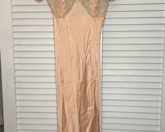 Vintage Etrusca Del Soldato Bardi lace & embroidered dress 