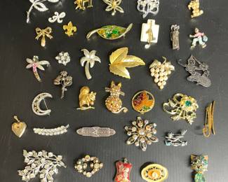 Vintage to modern brooches