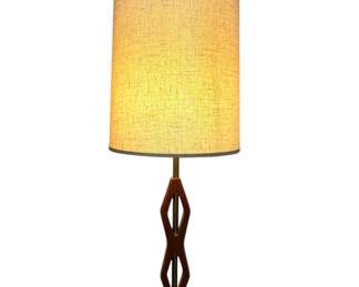 MCM wood base lamp