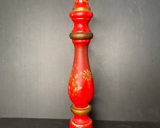 Hand painted pepper grinder vtg
