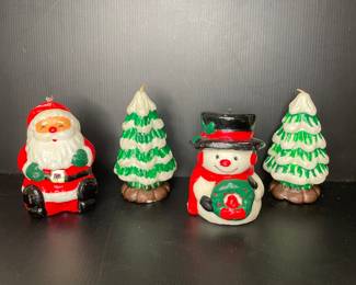 Vintage holiday candles