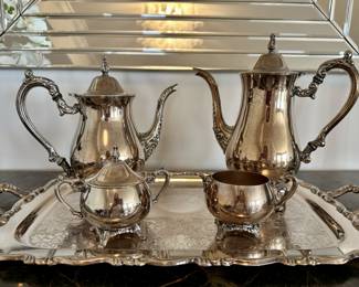 Silver plated tea set