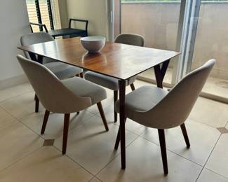 West Elm table and chairs