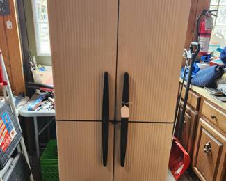 Plastic storage cabinet