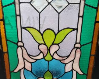 Vintage stained glass window