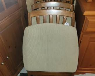 4 pc Wood folding chair set