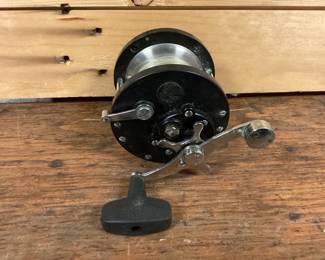 Vintage salt, water, fishing reel