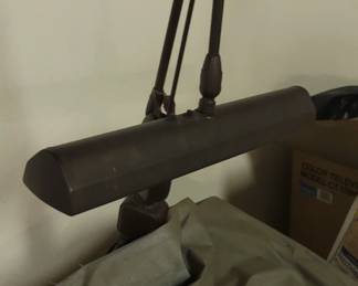 Drafting.
Table with lamp