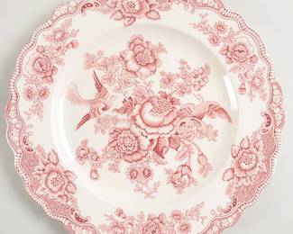 Bristol Pink by Crown Ducal (9 3/4”)Dinner Plate Circa 1931