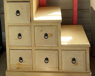 Vintage Step 6-Drawer Cabinet (1970-80’s). Great to double as pet stairs & storage
