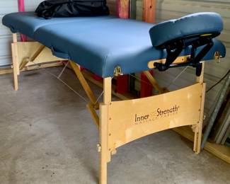 Elements Inner Strength Portable Massage Table #Q019645 with Carrying Case (73”L x 30”W - Adjustable Height 23” to 33”) 2009