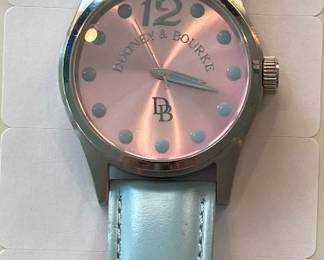 Doo ey & Bourke Vinage Watch with Blue Leather Band. Like NEW!