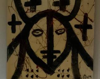 New Orleans Robert McInvale “Voodoo Seies” Original Art on Oak Plywood with Resin