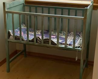 Vintage 1950’s Wood Doll Crib