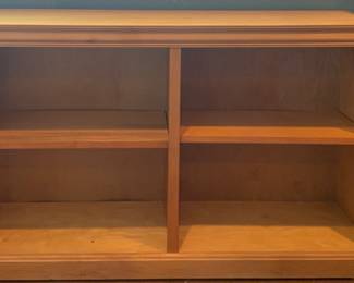 Oak Fuinish 4-Section Bookcase (48”W x 29”H x 12.5”D)