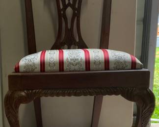 Chippendale Style Mahogany Side Chair with Cabriole Legs on Claw & Ball Feet (1 of 3 Shown)