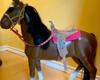 Our Generation 18" Brown Chestnut Thoroughbred Horse w/Saddle