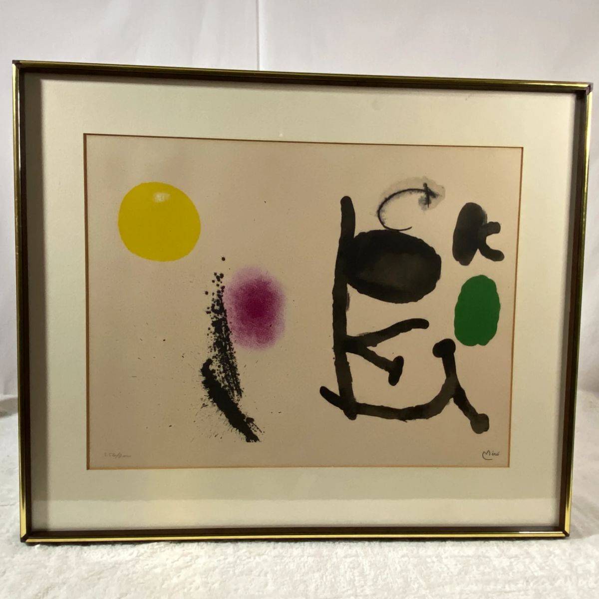 Lot #4 Joan Miro (1893-1983) "Violet et jaune" 1961 - 256/300 Stone Signed Number lithograph in color print. Maeght Editeur. https://denveronlineauctions.com/auction-details?id=1329879