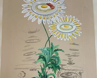 Lot #20 Salvador Dali (1904- 1989) "Marguerite (Chrysanthemum frutescens)" - 1968 - 29/200 Hand signed in pencil photolithograph https://denveronlineauctions.com/auction-details?id=1329895