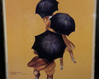 Lot #50 Parapluie Revel by L. Cappiello 1922 Umbrellas Framed Poster Print Framed 27X35in https://denveronlineauctions.com/auction-details?id=1329925