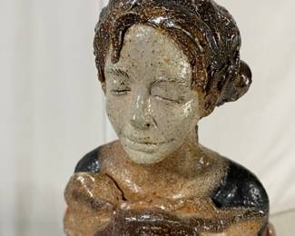 Lot #80 - AT - Caroline Douglas - Stoneware sculpture - 17in Tall 17in Long https://denveronlineauctions.com/auction-details?id=1329955