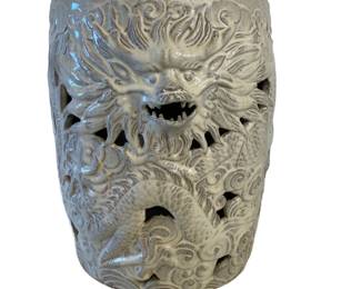 Lot #12 Gump's San Francisco Ceramic Garden Stool https://denveronlineauctions.com/auction-details?id=1329887