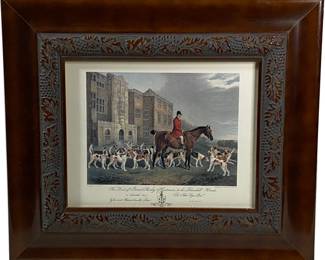 Lot #98 - TB - Richard Barrett Davis (1782 -1854) "Sir John Cope's- Scene, Bramshill House" Wonderfully Framed by Paragon https://denveronlineauctions.com/auction-details?id=1383906