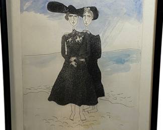 Lot #22 Benjamin Levy (1940-2010) Untitled hand signed in pencil and numbered 17/150 Engraving with color damage at the bottom https://denveronlineauctions.com/auction-details?id=1329897