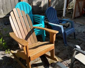 Adirondack rocking chair