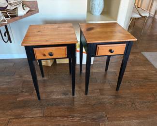 Wood side tables