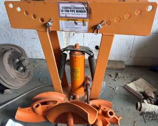 2314  Central Hydraulics 12 Ton Pipe Bender 