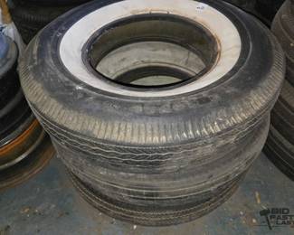 2524  Firestone, US Royal and Denman Whitewall Tires 