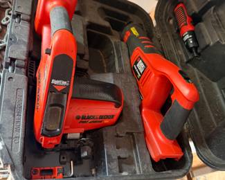 Black & Decker cordless saw and drill