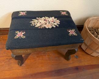 Needlepoint stool