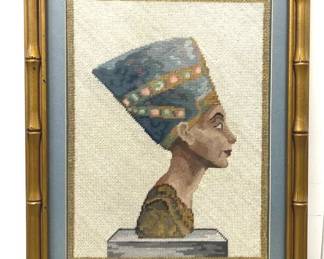 Egyptian Needlepoint Framed Artwork