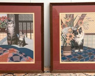 Cute Cat Framed Prints by Harry Wysocki