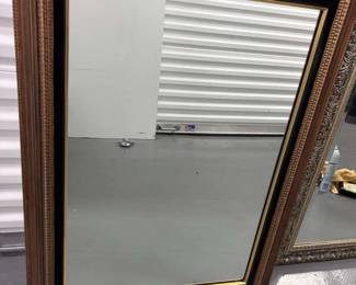 MidCentury Copper Colored Framed Mirror