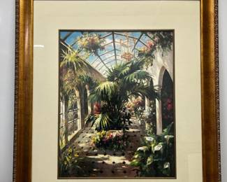 Garden Atrium II Large Acrylic Painting
