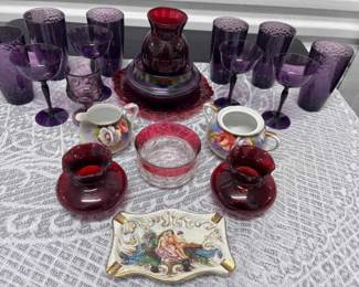 Vintage Capodimonte, Royal Crown Ruby