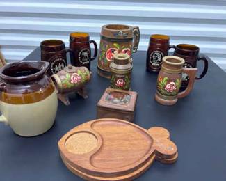 Vintahe Rosemal Beer Steins