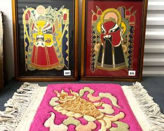 Chinese Opera Art Rug