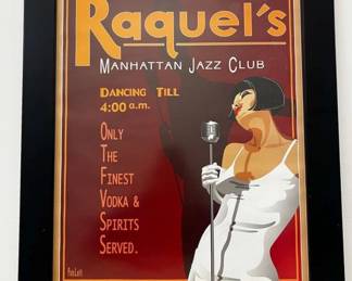Raquels Jazz Club Framed Poster