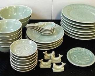 Jade Ceramic Dish Set