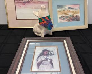 Southwest Pastel Prints Pig