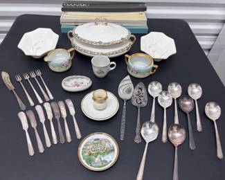Vintage Tapered CandlesChinaPlated Flatware