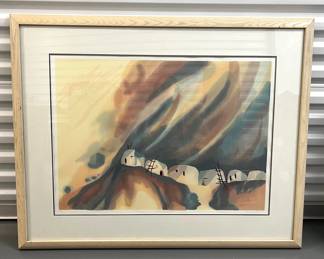 Native American Art Lithograph