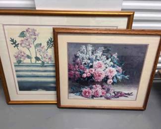 Framed Floral Prints Ltd Ed