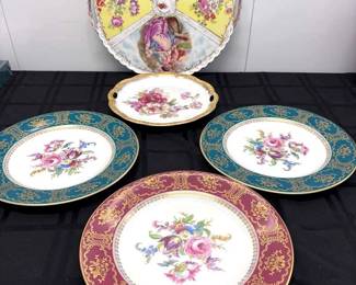 Unique Vintage Porcelain TrayPlates