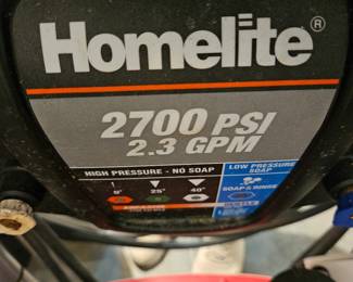 Homelite Pressure Washer 