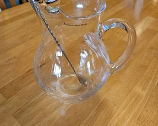 Mikasa Glass Pitcher 